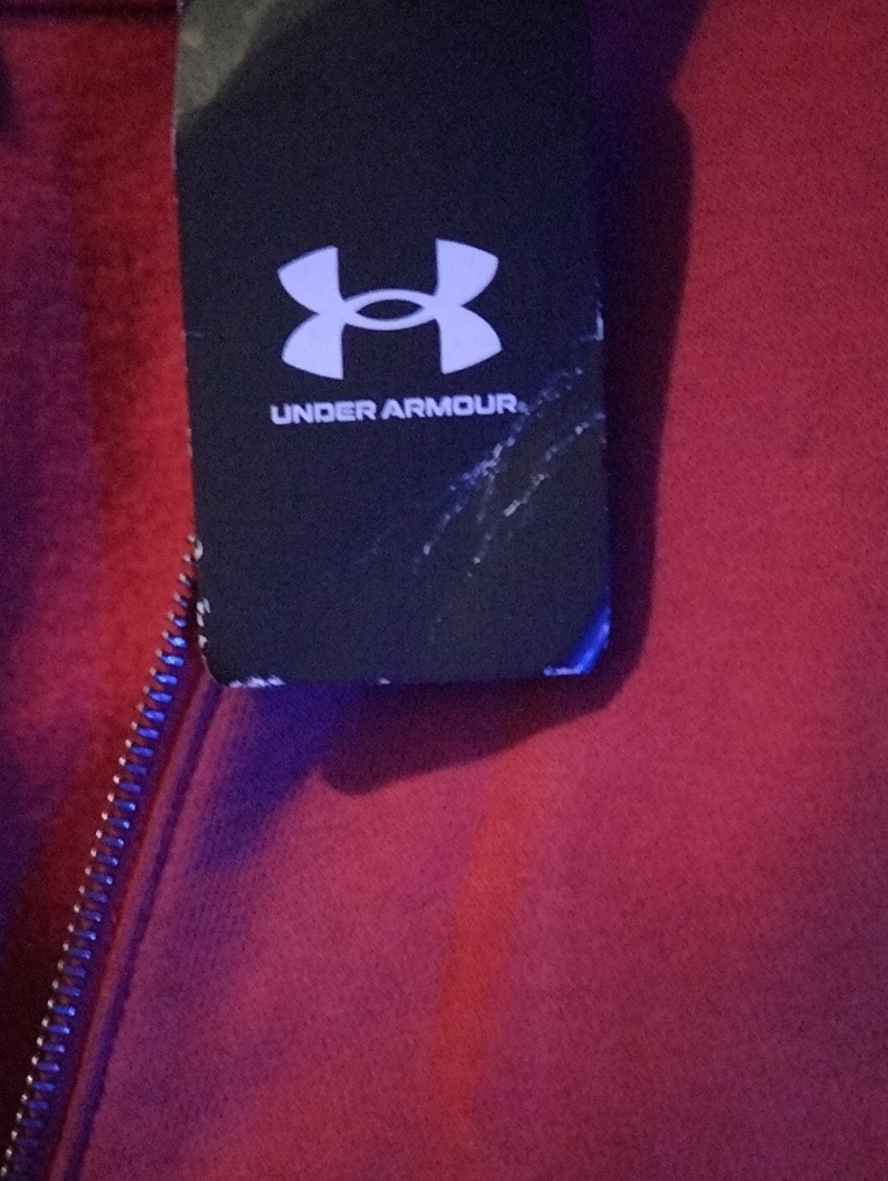 Under Armour Color Block Performance Jacket Red Large NWT - Picture 10 of 10
